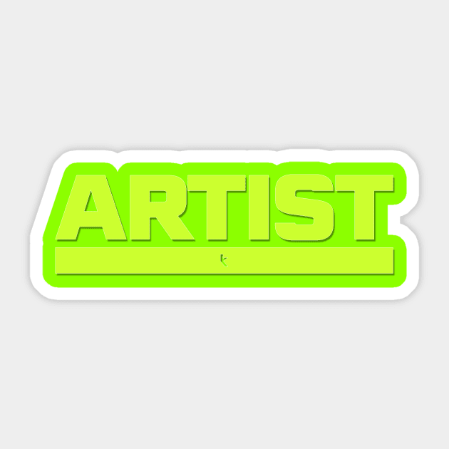 ARTIST (verde) Sticker by 32 Baboons